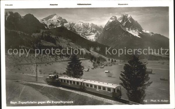 Foto Huber H. Nr. 716 Zugspitzbahn Zugspitzgruppe