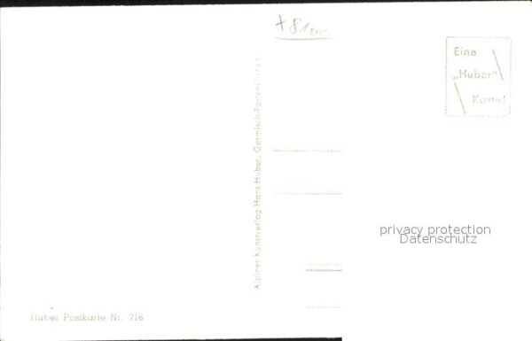 Foto Huber H. Nr. 716 Zugspitzbahn Zugspitzgruppe – Bild 2