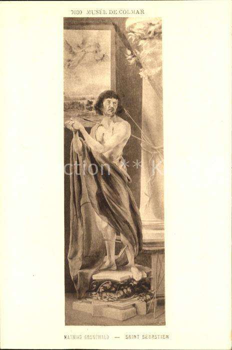 Kuenstlerkarte Mathias Grunewald Saint Sebastian Nr. 7