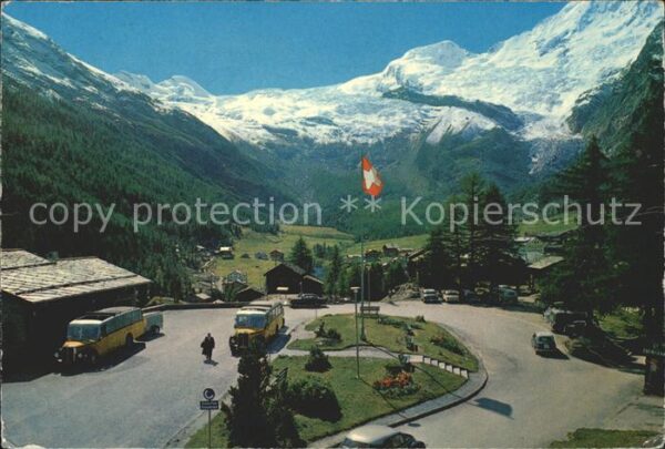Postbus Saas-Fee Parkplatz Allalinhorn Feeglets