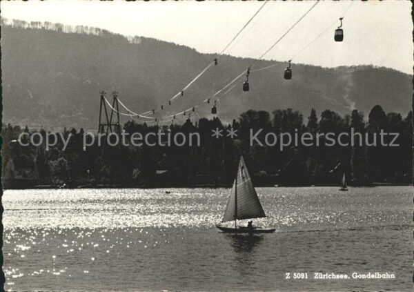 Segelboote Zürichsee Gondelbahn