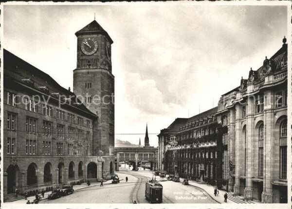 Strassenbahn St. Gallen Bahnhof Post
