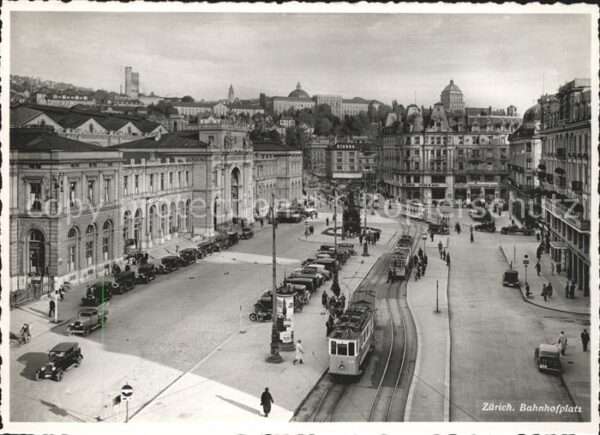 Strassenbahn Zürich Bahnhofplatz