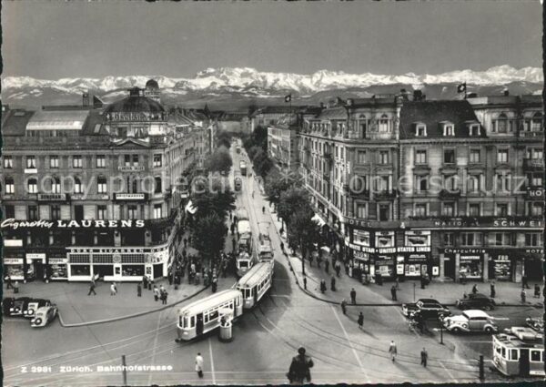 Strassenbahn Zürich Bahnhofstrasse