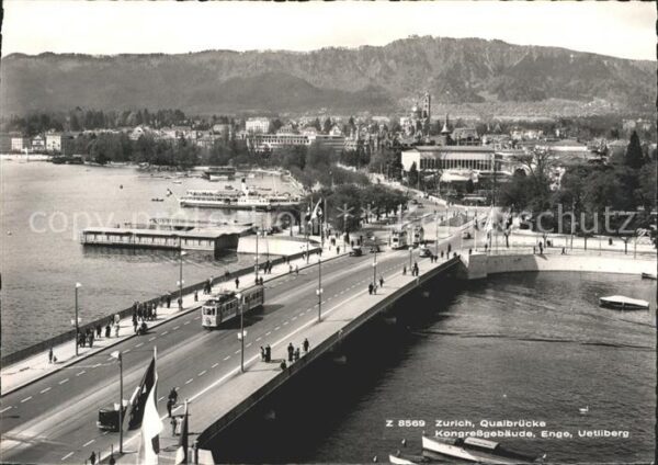 Strassenbahn Zürich Quaibrücke Kongreßgebäude Enge U