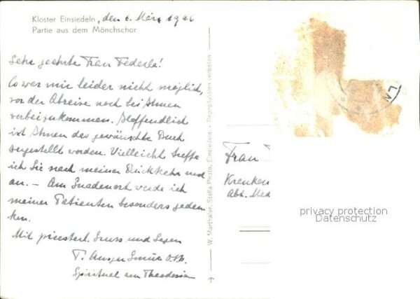 Kirchenorgel Kloster Einsiedeln Mönchschor Engel – Bild 2