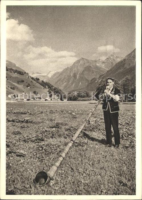 Alphorn Alphornbläser In Memorian Soldaten