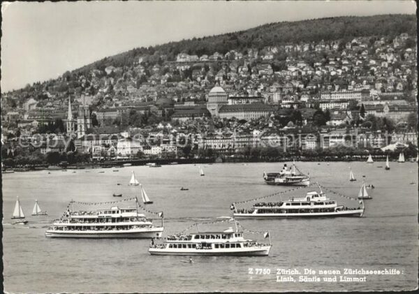Schiffe Ships Navires Linth Säntis Limmat Zürich