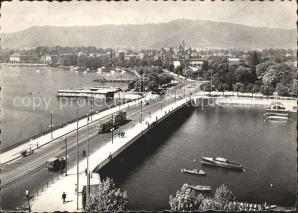 Strassenbahn Zürich Quaibrücke Bürkliplatz