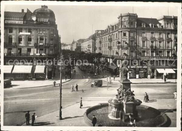 Strassenbahn Zürich Bahnhofplatz Bahnhofstrasse