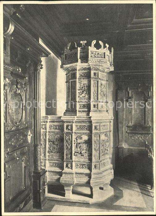 Kachelofen Renaissance-Zimmertäfer Schloss Wülflin