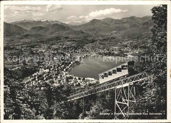 Zahnradbahn Lugano Ferrovia Funicolare San Salvator