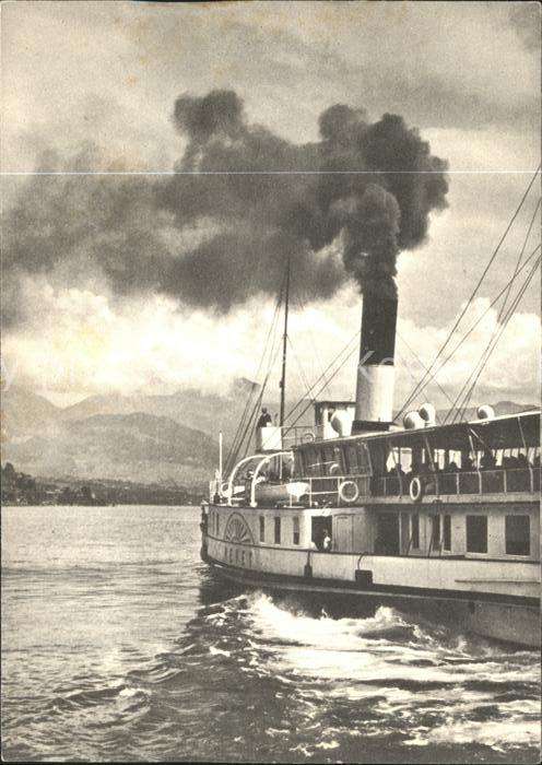Dampfer Seitenrad Vevey