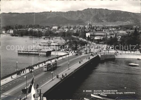 Strassenbahn Zürich Quaibrücke Kongressgebäude Enge