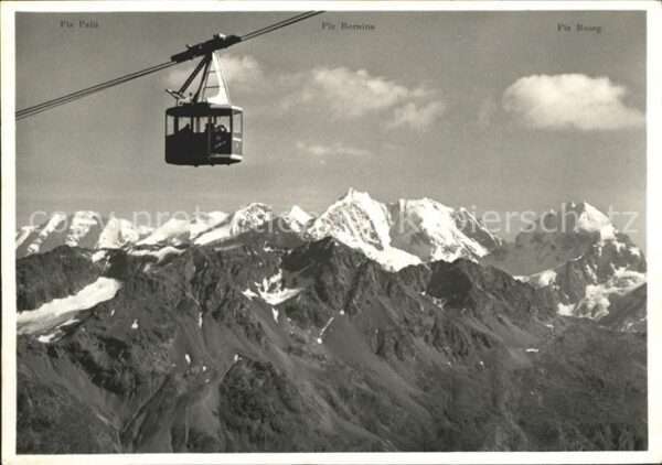 Seilbahn St. Moritz Corviglia Piz Nair Bernina G