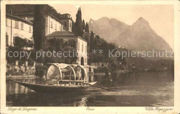Oria Valsolda Villa Fogazzaro am See Boot