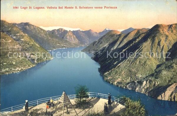 Porlezza Lago di Lugano Monte S. Salvatore Lago di Lugano