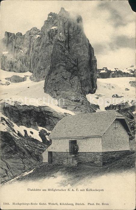 Helvetia Schweiz Clubhütte mit Kalkscheyen