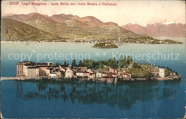 Isola Bella Lago Maggiore con Isola Made e Pallanza
