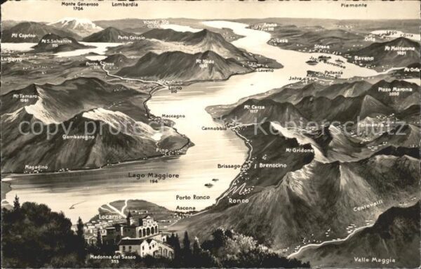 Lago Maggiore Panoramakarte