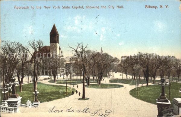 Albany New York Approach to the New York State Capitol