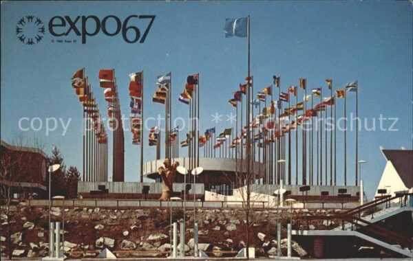 Montreal Quebec Expo 67 Pavillon Consacre aux Nations U