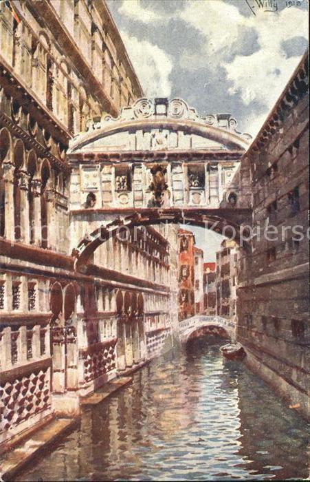 Venezia Venedig Künstler C. Willy