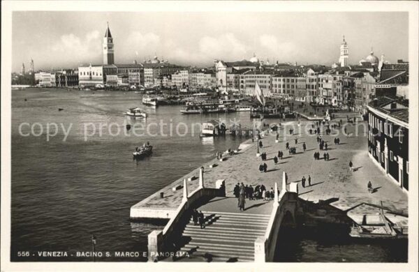 Venezia Venedig Bacino S. Marco Panorama