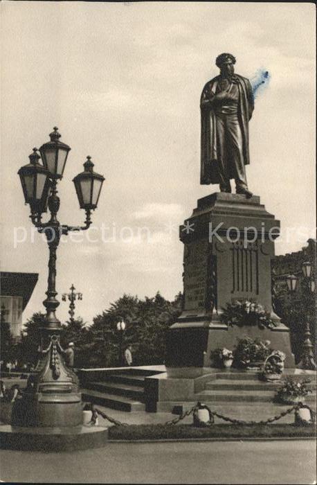 Moscou Moskau Monument Pushkin
