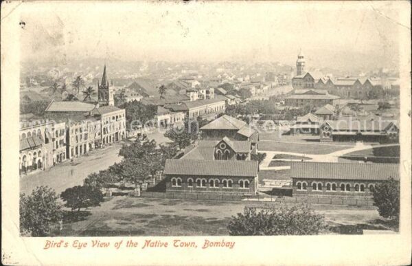 Bombay Mumbai Bird_s Eye View of the Native Town