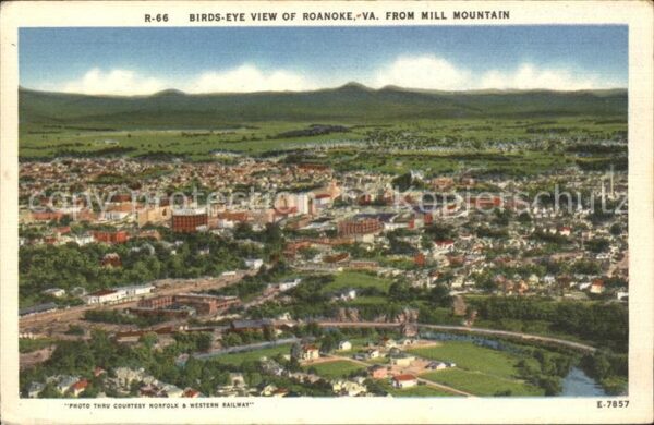 Roanoke Virginia from Mill Mountain