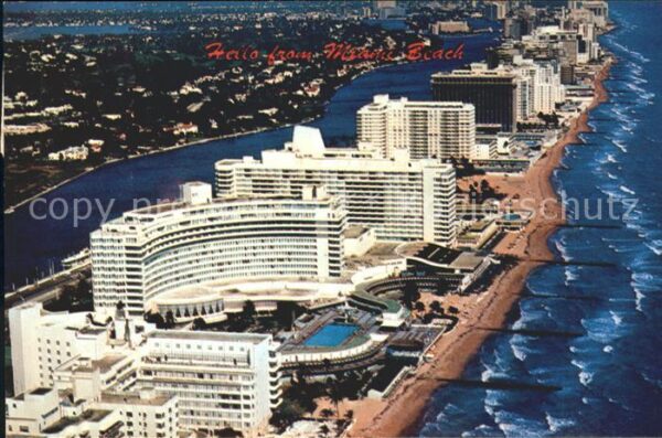 Miami Beach Fliegeraufnahme Hotel Row Beach