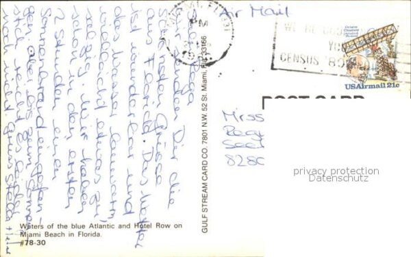 Miami Beach Fliegeraufnahme Hotel Row Beach – Bild 2