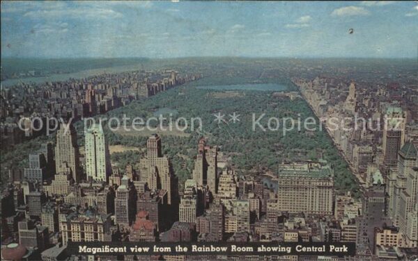 New York City View from Rainbow Room Rockefeller Cent