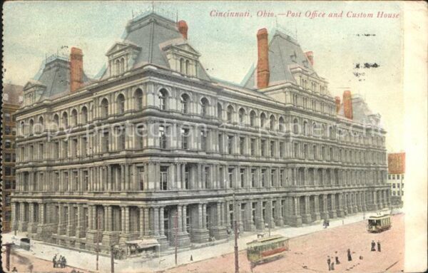 Cincinnati Ohio Post Office and Custom House Strassenba