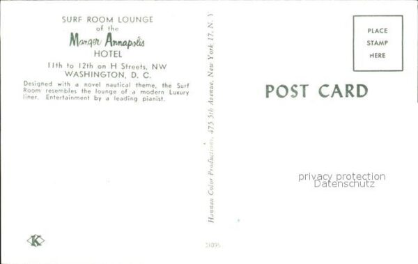 Washington DC Marqer Annapolis Hotel Lounge – Bild 2