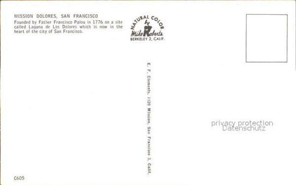 San Francisco California Mission Dolores – Bild 2