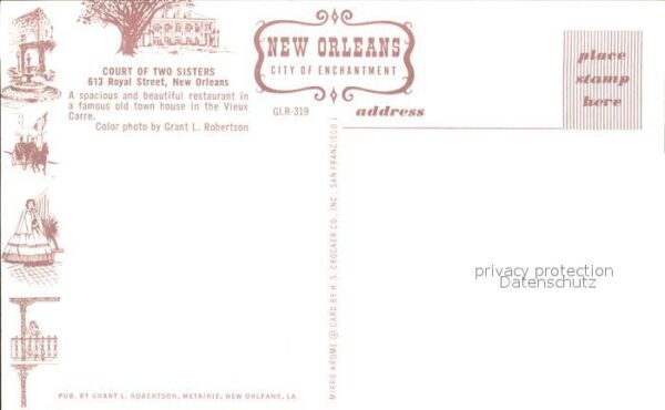 New Orleans Louisiana Court of Two Sisters Royal Street – Bild 2