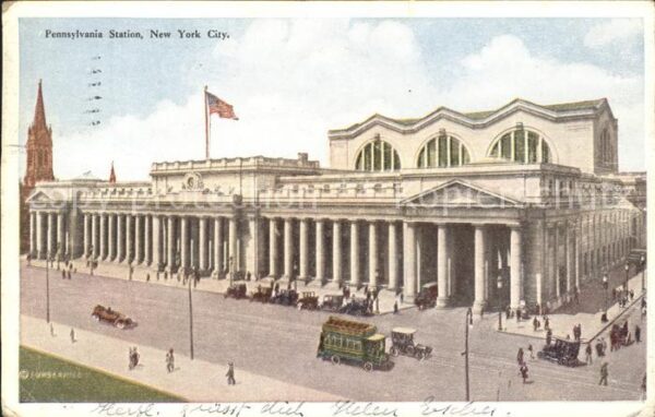 New York City Pennsylvania Station Bus Autos
