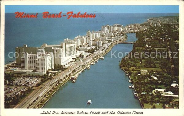 Miami Beach Hotel Row between Indian Creek and Atla
