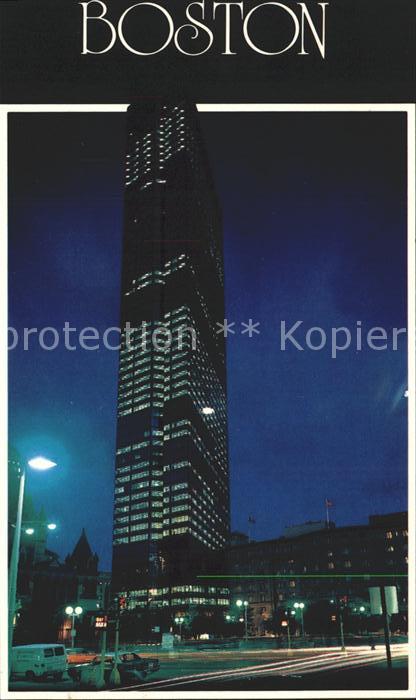 Boston Massachusetts Hochhaus bei Nacht
