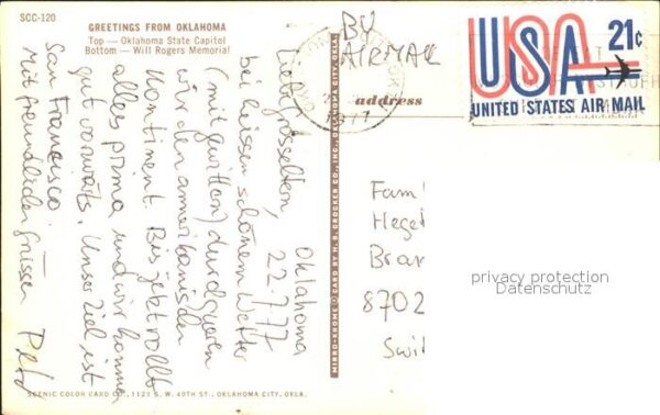 Oklahoma City State Capitel Will Rogers Menorial – Bild 2