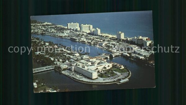 Miami Beach Fliegeraufnahme with Hotel Row and St.