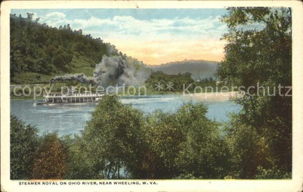 Wheeling West Virginia Streamer Royal on Ohio River