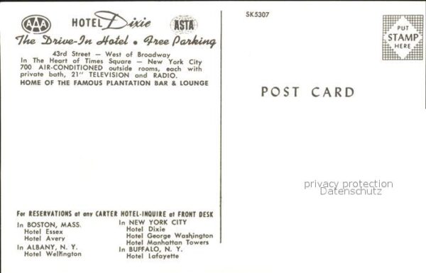 New York City Hotel Dixie – Bild 2