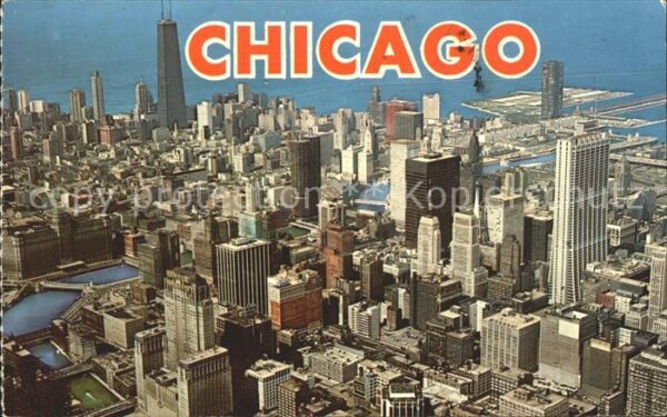 Chicago Illinois Skyline Fliegeraufnahme