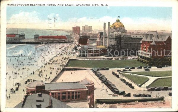 Atlantic City New Jersey Marlsborough Blenheim Hotel and Lawn