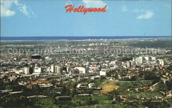 Hollywood California Fliegeraufnahme