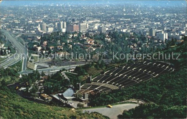 Hollywood California Fliegeraufnahme Bowl and Freeway
