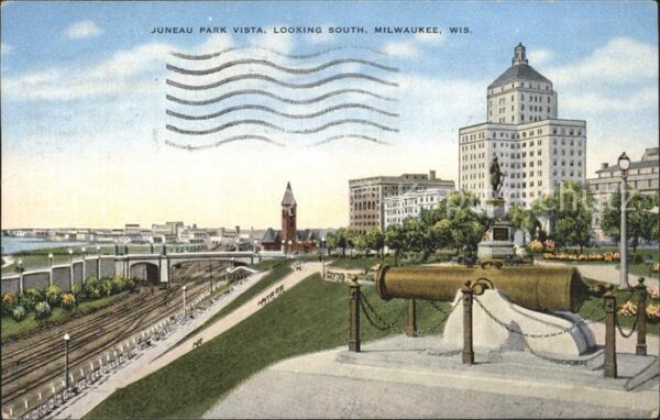 Milwaukee Wisconsin Juneau Park Vista Kanone